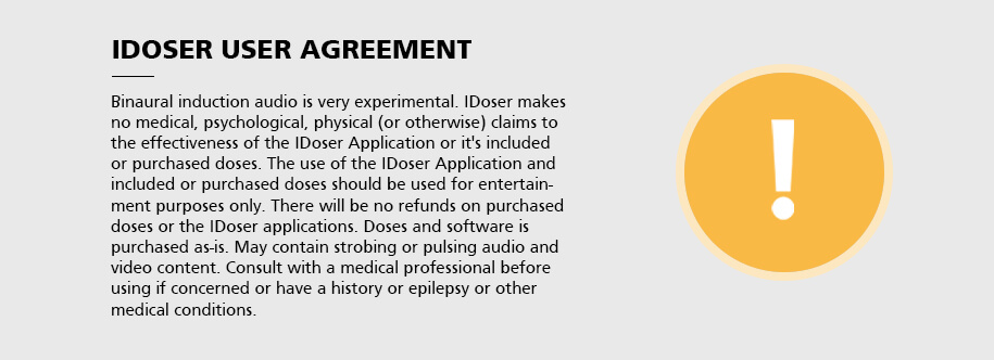 iDoser User Agreement